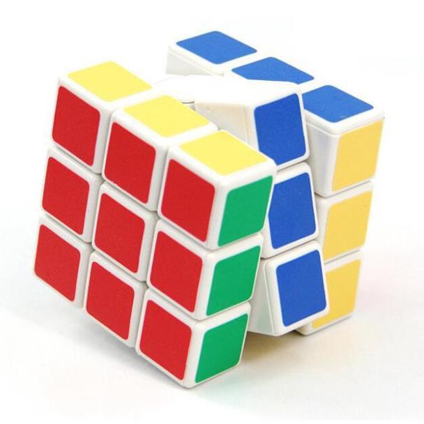 Đồ Chơi Rubik 3x3x3 Xoay Mượt Mà - Tặng Móc Khóa Rubik Cute 3x3 Cỡ Nhỏ