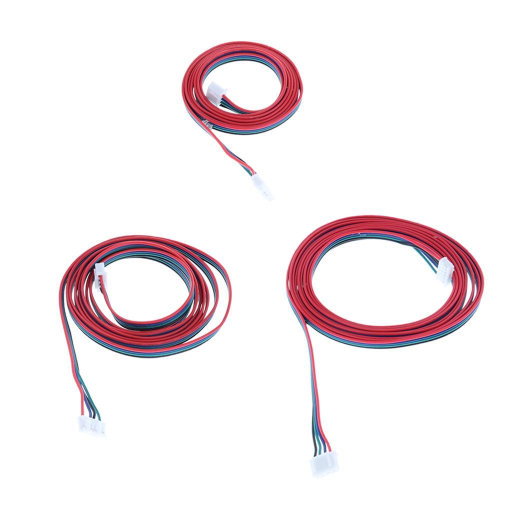 2 Pieces 3D Printer Stepper Motor Copper Connecting Cable XH2.54, 1+1.5m