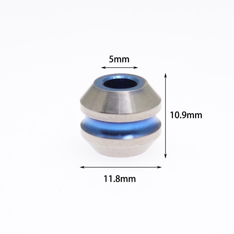 Móc Chìa Khóa Bằng Hợp Kim Titan Màu Bạc Và Xanh Dương DIY