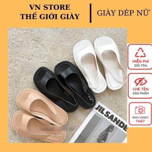 Sandal Nữ,Sandal Nữ Đế Bánh Mì Cao Su Đế Dày Thời Trang Dành Cho Nữ Bánh Mì Siêu Xinh