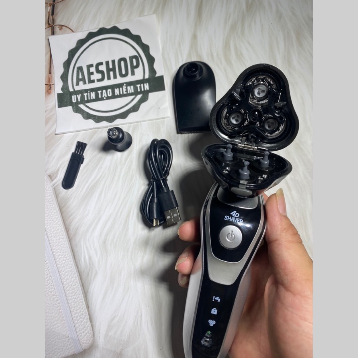 Máy cạo râu đa năng SHAVER SK1588 , máy cạo râu 3in 1 thông minh chống nước cao cấp