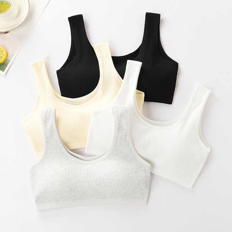 Áo bra nữ học sinh, áo lót nữ học sinh chất cotton gân tăm