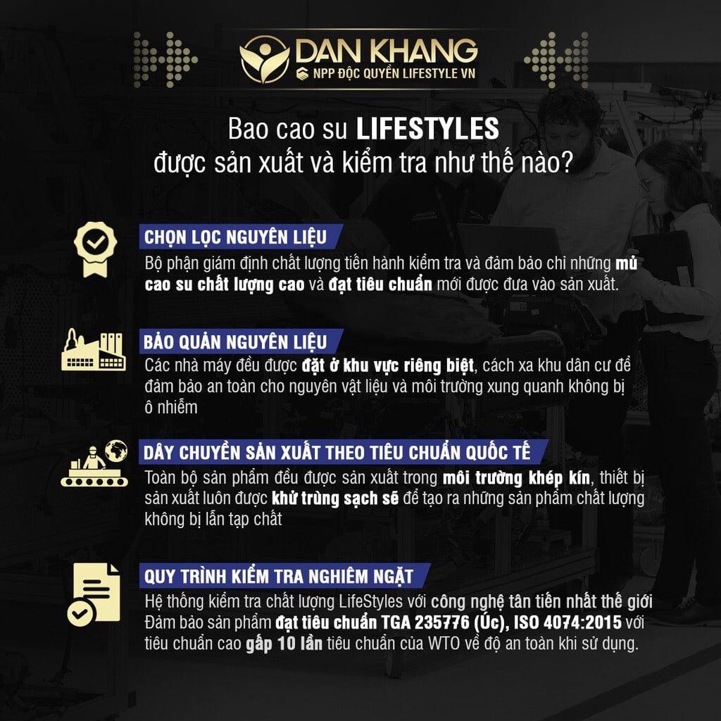 Bộ 3 Hộp Bao Cao Su LifeStyles Zero Super Thin Siêu Mỏng Cao Cấp Hộp 12 bao