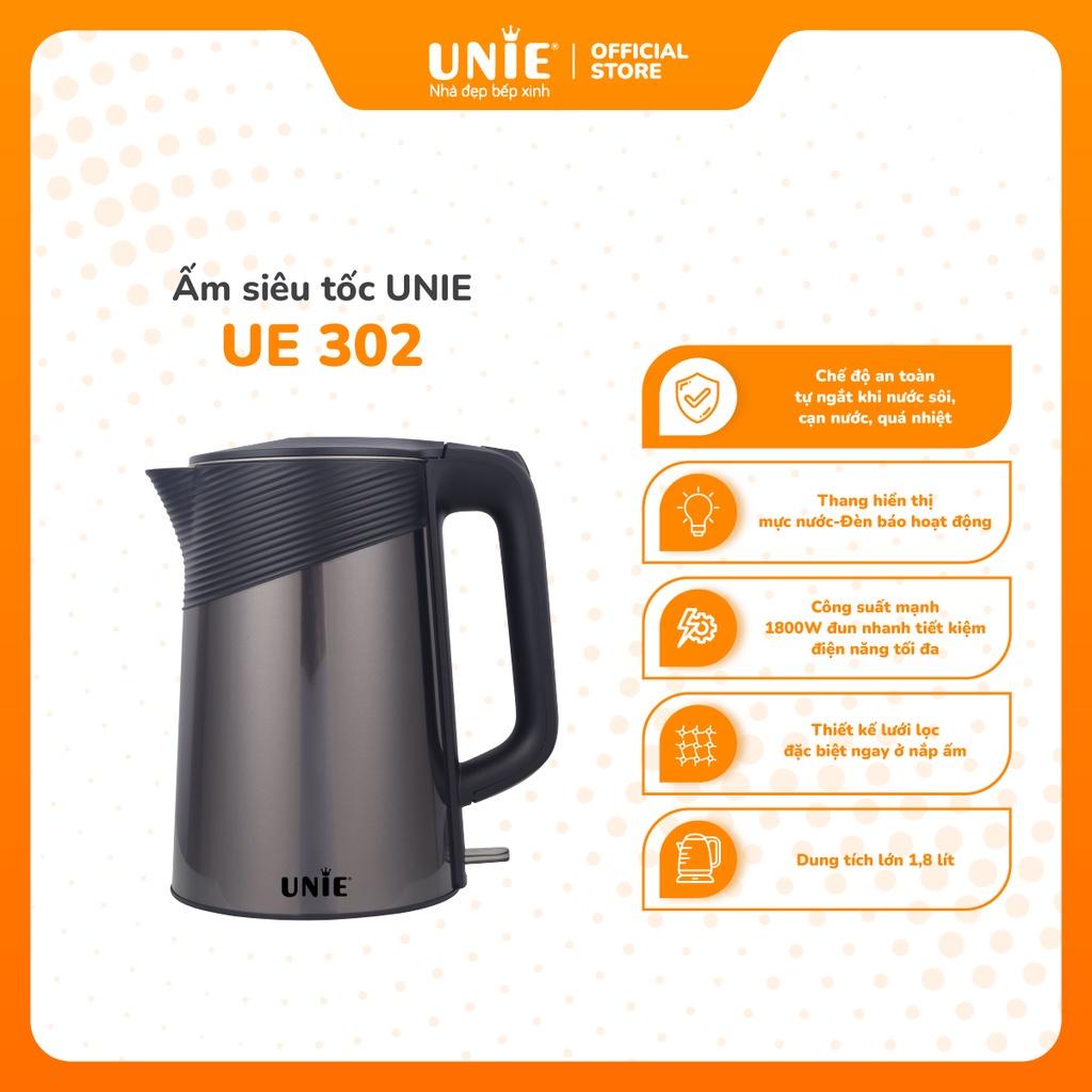 Ấm siêu tốc UNIE UE-302 dung tích 1.8L công suất 1800W - Hàng chính hãng