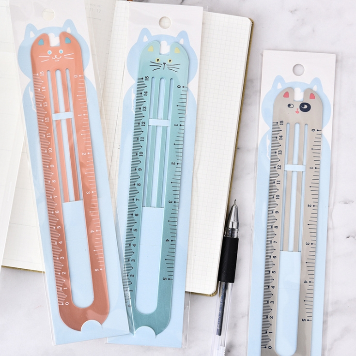 Thước nhôm trang trí bookmark (15cm)