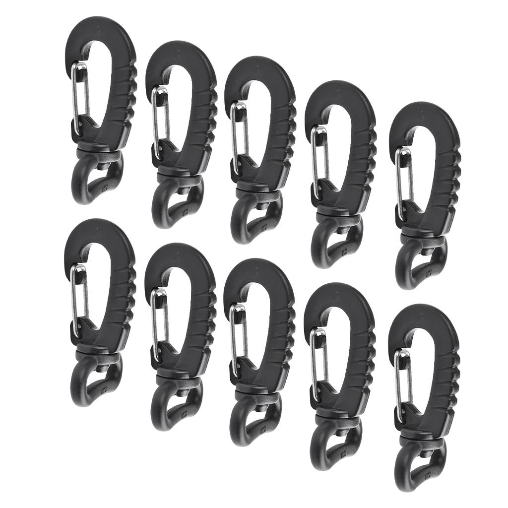 10pcs Premium Lobster Claw Clasps - 1 Inch 360° Swivel Snap Hooks for Lanyard Paracord Leather Crafts Accessories