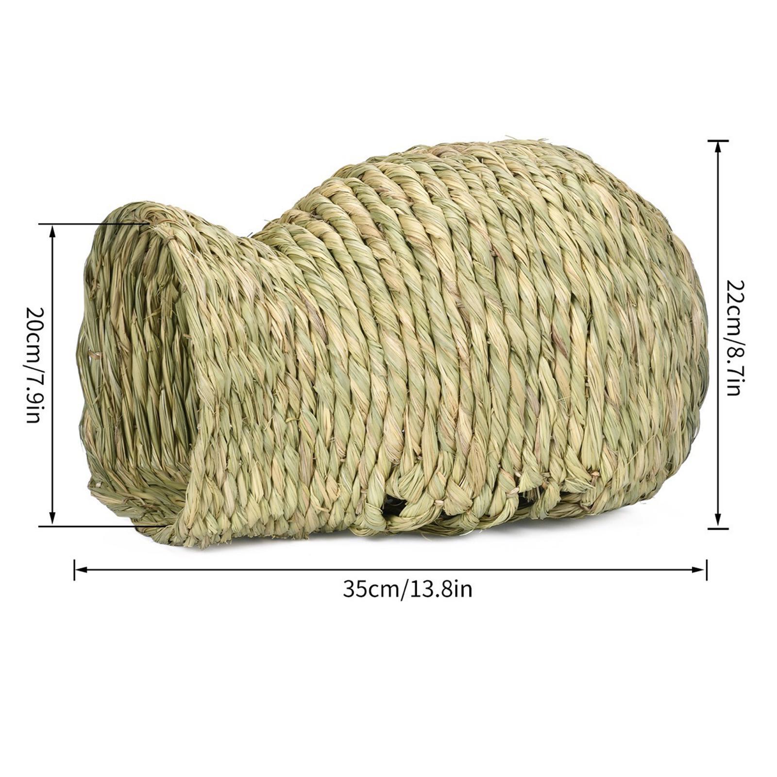 Cage Rabbit  Nest Hideout Bed Comfortable Playhouse Nest Hut Handwoven  for Guinea Pig Squirrels Ferret Chinchilla Bird