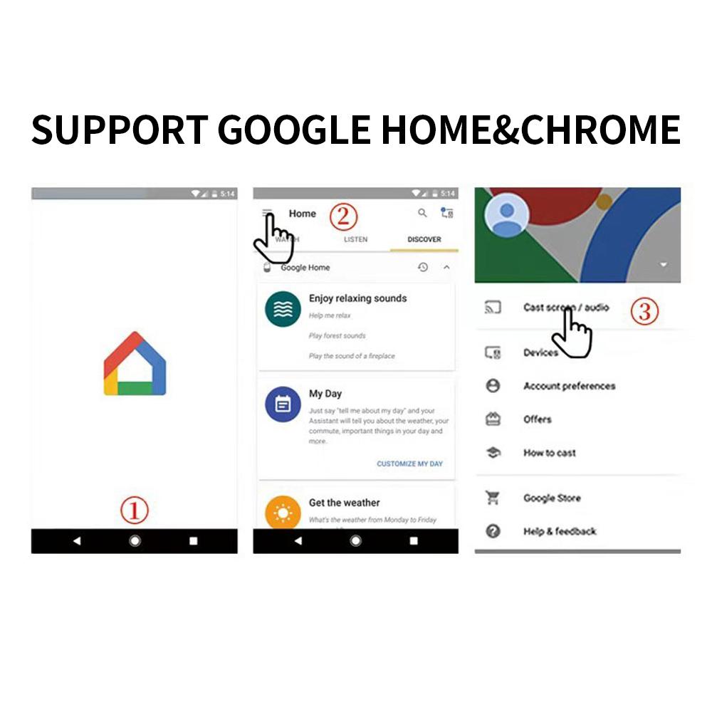 Bộ thu hiển thị không dây 4K X6W Plus 2,4 GHz & 5 GHz  tần số kép với ăng ten ngoài Âm thanh HD VGA