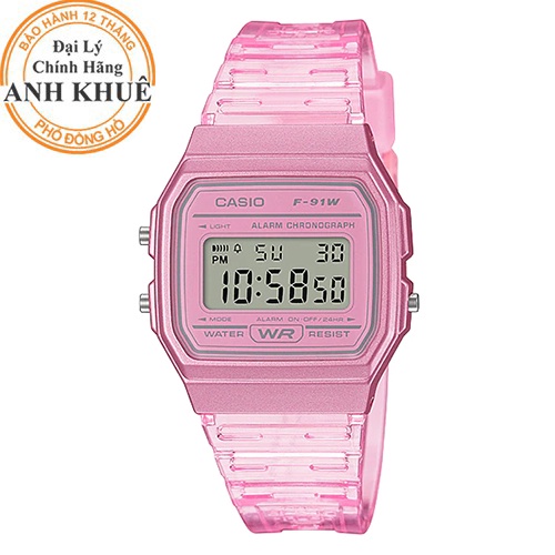 Đồng hồ unisex dây nhựa Casio F-91