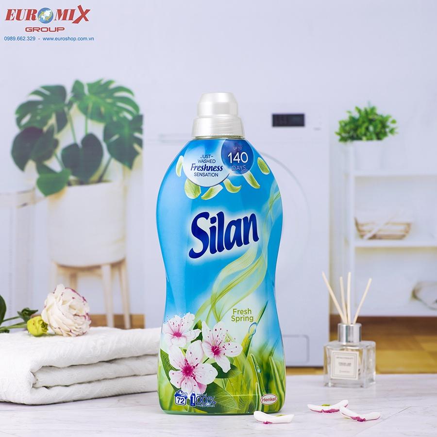 Nước Xả Thơm Quần Áo Silan 1.8L Fresh Spring