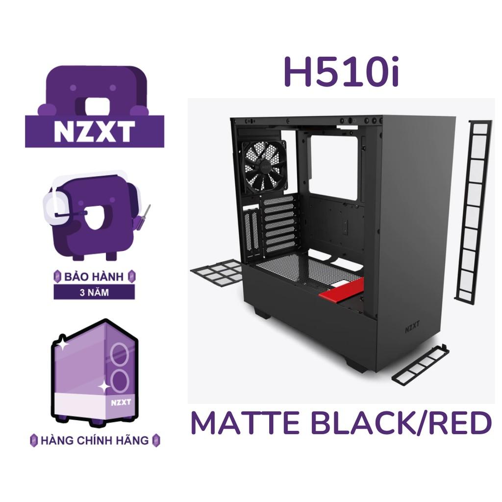 Vỏ Case Máy Tính NZXT H510i Màu Đen Đỏ - Hàng Chính Hãng