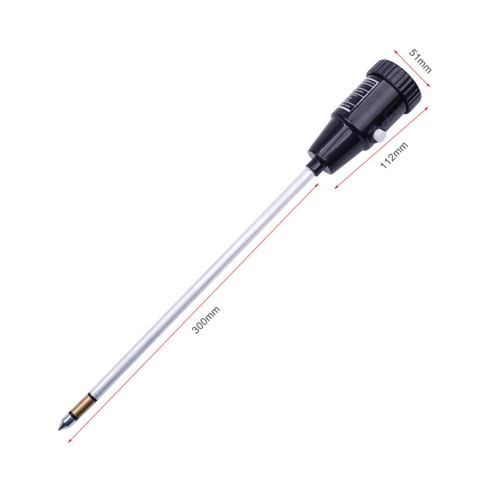 Compact Long Soil pH Moisture Meter Tester Tool 11.6 inches for Farm Indoor