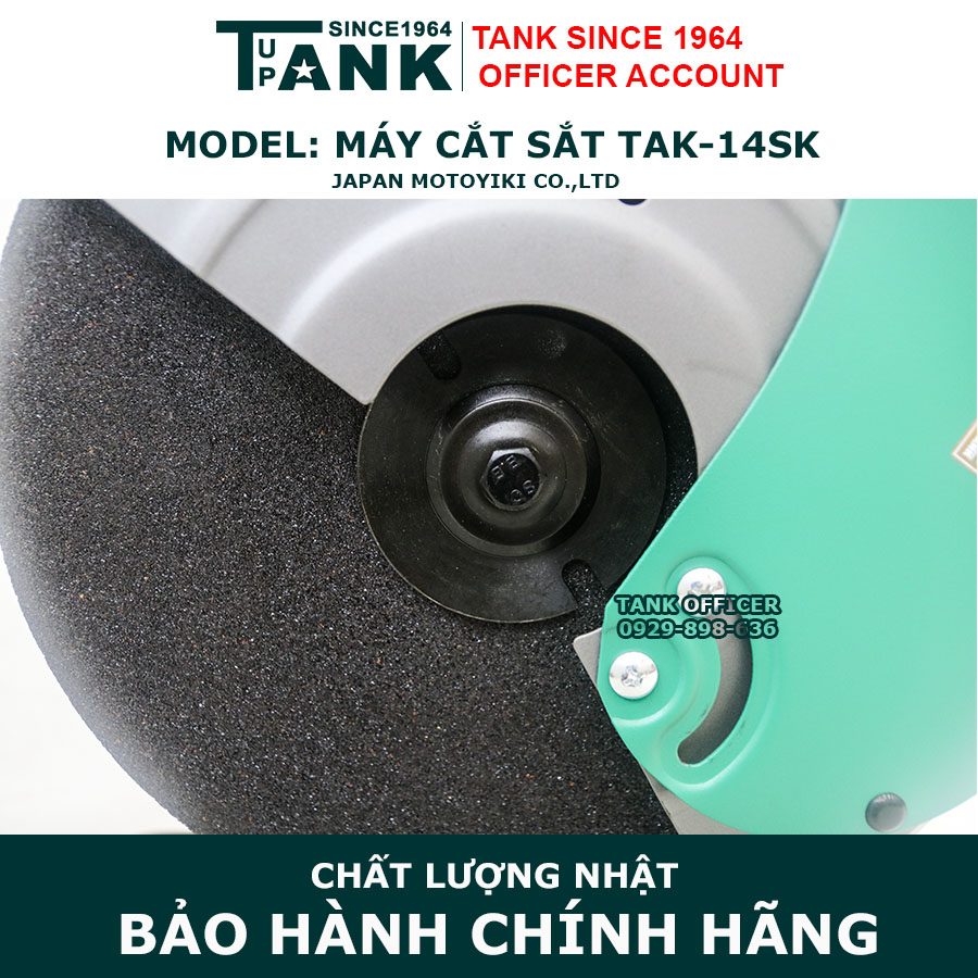 Máy cắt sắt Tank TAK-14SK- Hàng nặng cân- 100% Dây đồng