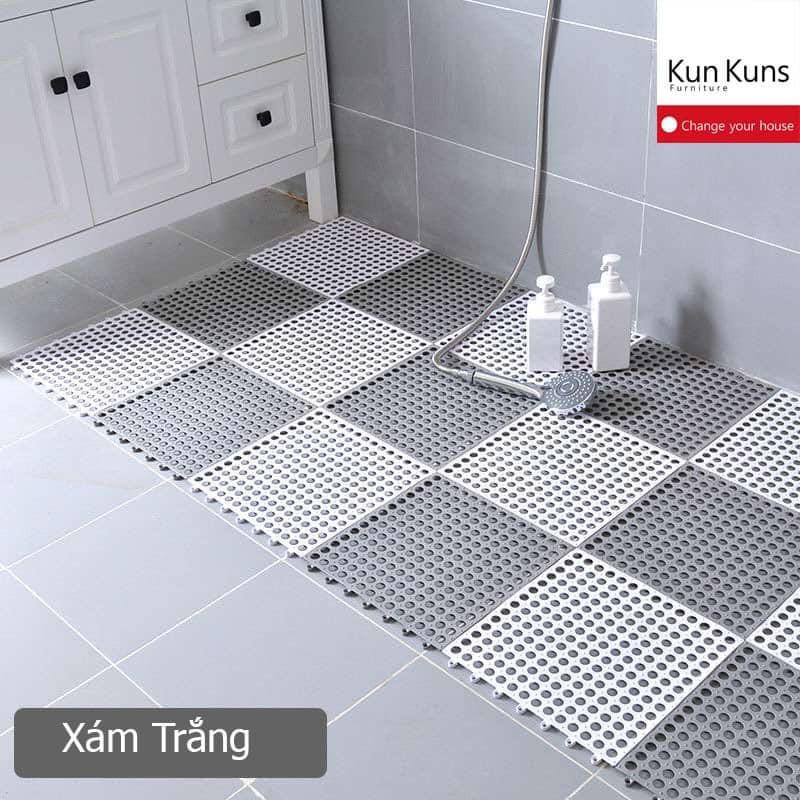 TẤM THẢM LỖ NHỰA GHÉP LÓT SÀN NHÀ TẮM CHỐNG TRƠN TRƯỢT