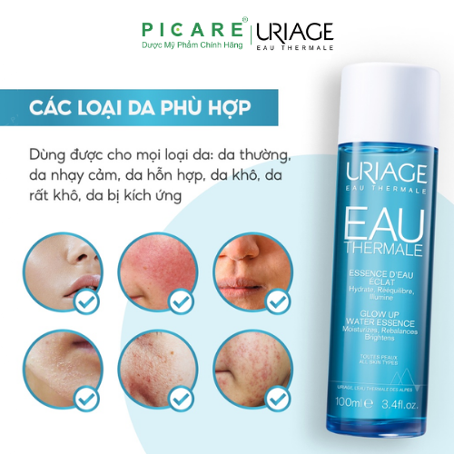 Tinh Chất Khoáng Cô Đặc Dưỡng Ẩm Và Phục Hồi Chuyên Sâu Uriage Eau Thermale Essence D'eau Eclat 100ml