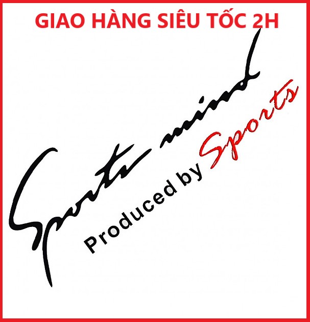 Combo 2 tem dán Sport mind trang trí ô tô (Đen Đỏ)