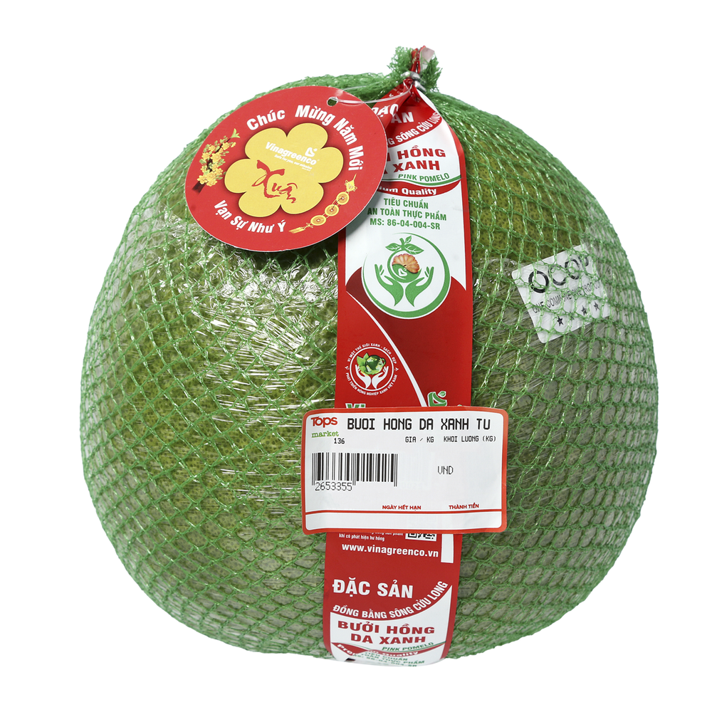 Bưởi Da Xanh Túi Lưới 1.6KG