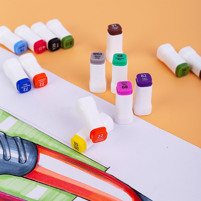 Bút Màu Marker Hai Đầu Cao Cấp Deli 70801
