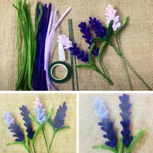 Bộ Nguyên Liệu Làm Hoa Lavender Từ Kẽm Nhung - Vinacraft