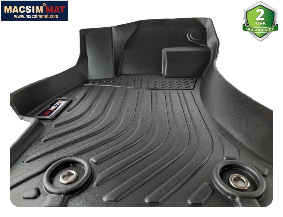 Thảm lót sàn xe Subaru Forester 2013- 2018 Nhãn hiệu Macsim chất liệu nhựa TPV cao cấp màu đen