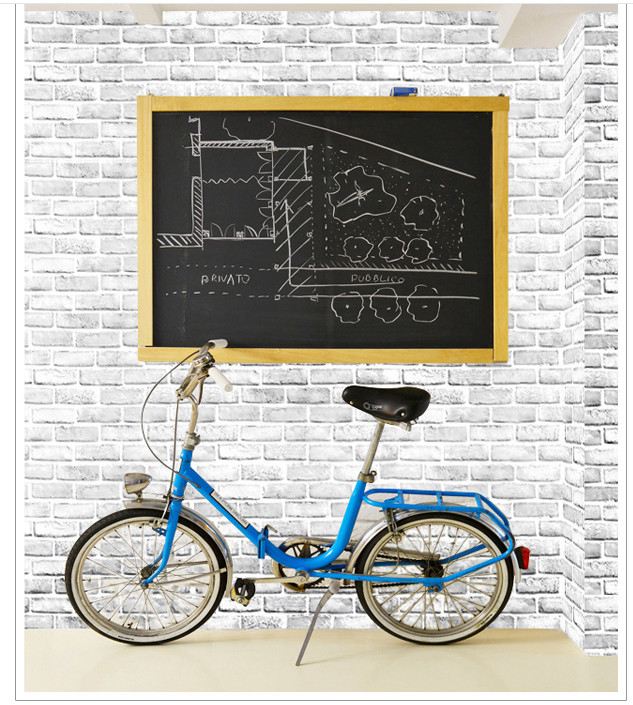 GIẤY DÁN TƯỜNG KHỔ 45CM X10M GẠCH XÁM KHÓI