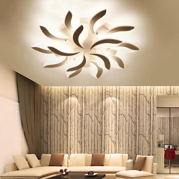 Đèn LED Mâm Ốp Trần MN052, đèn trần phong thái tối tân - 3 cách thức Sáng DT
