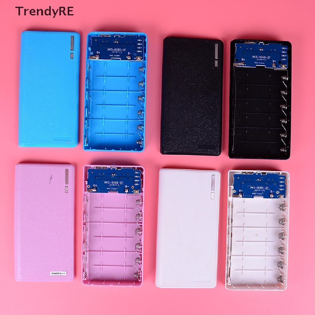 Bộ Hộp Pin Dự Phòng Tự Lắp Ráp Sức Chứa 6 Pin 18650 2000Mah Tiện Dụng