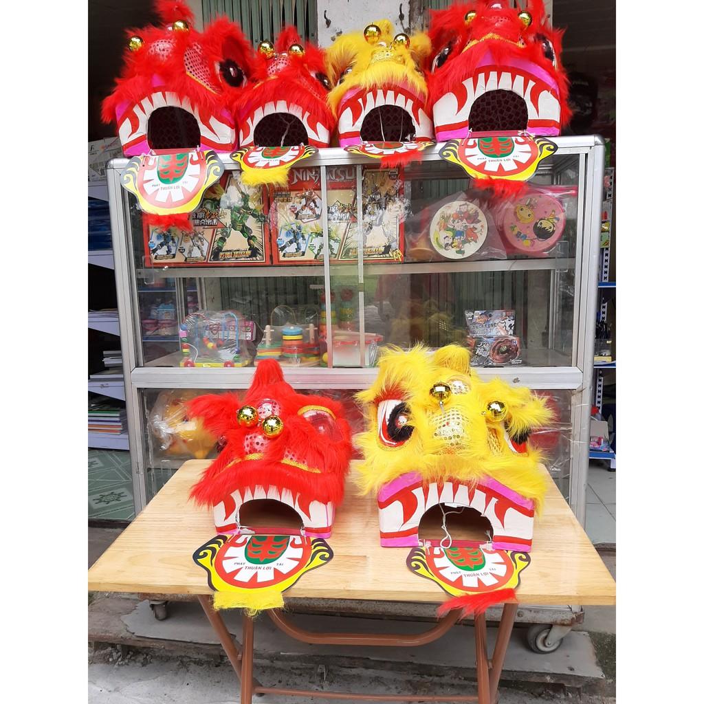 Đầu lân cho bé chơi trung thu có đèn có đuôi cho bé