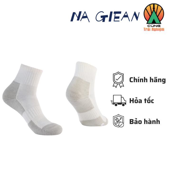 Tất Lông Cừu Merino Cổ Lỡ  Cao Cấp Chuyên Dụng Thể Thao, Dã Ngoại, Leo Núi,Trekking Na Giean NGMM0001