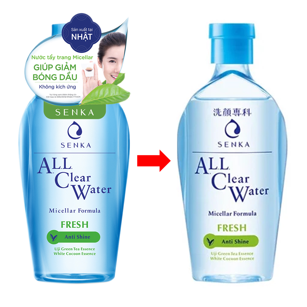 Nước tẩy trang sạch thoáng Senka A.L.L Clear Water Fresh (230ml)