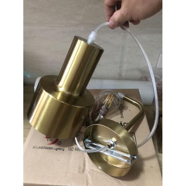Đèn thả gắn tường màu đồng hiện đại, đèn trang trí - tặng kèm bóng led