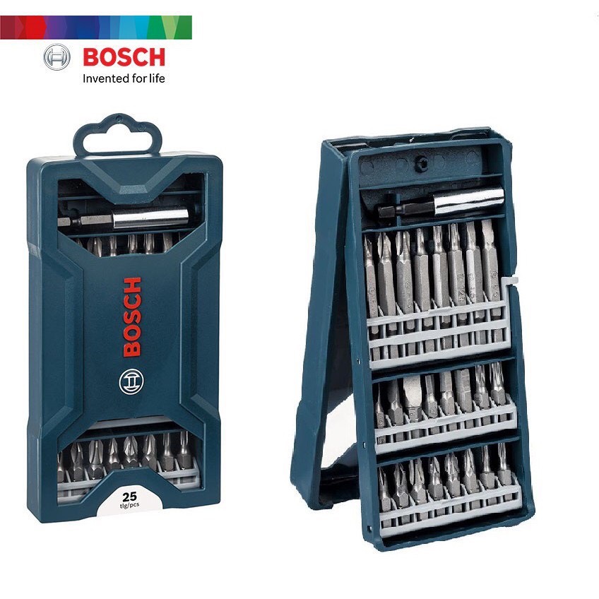 Bộ mũi vặn vít 25 món Bosch (xanh dương) 2607017400 /CHÍNH HÃNG