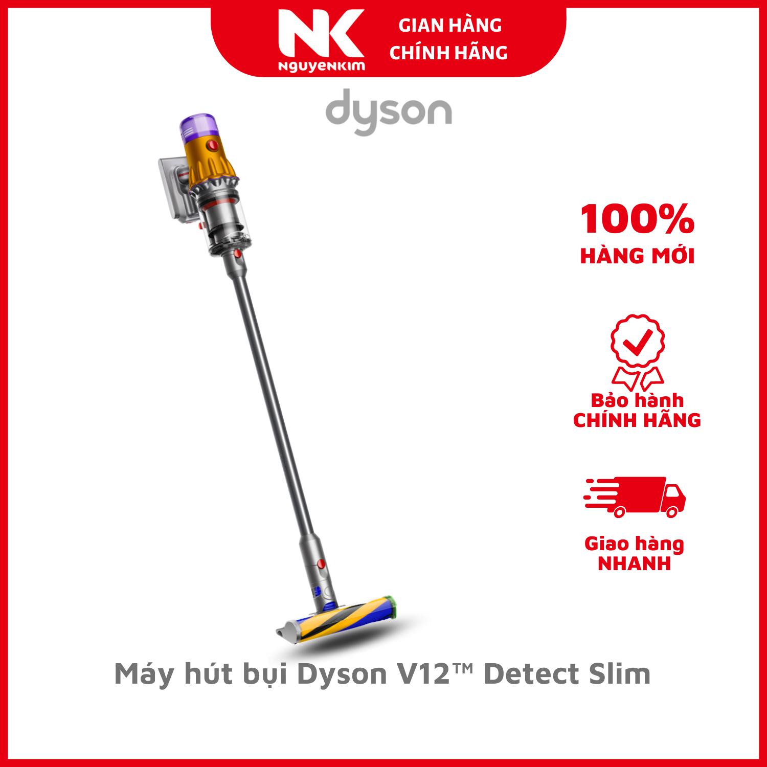 Máy hút bụi Dyson V12 Detect Slim - Hàng Chính Hãng