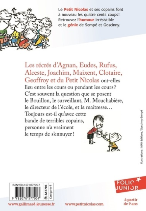 Văn học thiếu nhi tiếng Pháp: Les récrés du petit Nicolas