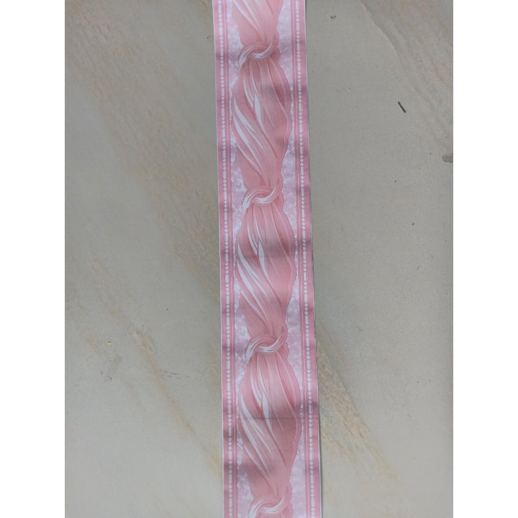 Len dán viền tường XOẮN LỤA HỒNG