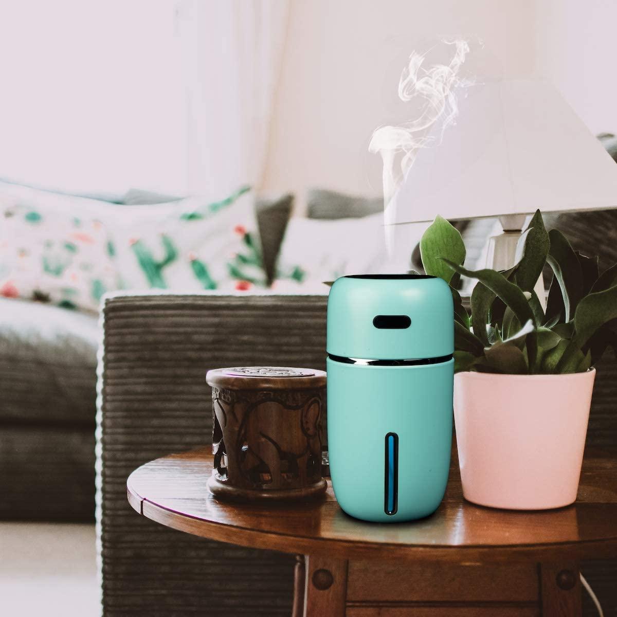 Máy tạo độ ẩm ô tô USB, Máy lọc không khí tạo độ ẩm di động mini 200ml