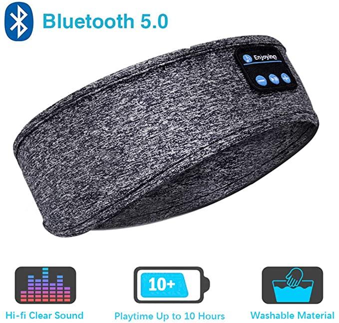 Sleep Headphones Bluetooth Headband-Wireless Sports Headband Headphones with Ultra-Soft Music Headband