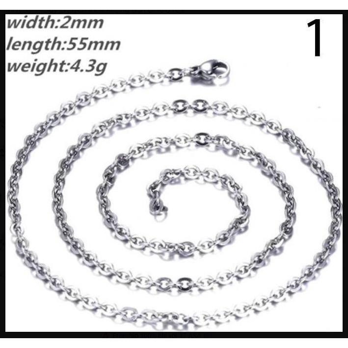 Dây chuyền titan không mặt - Trang sức Bé Heo BHDC270