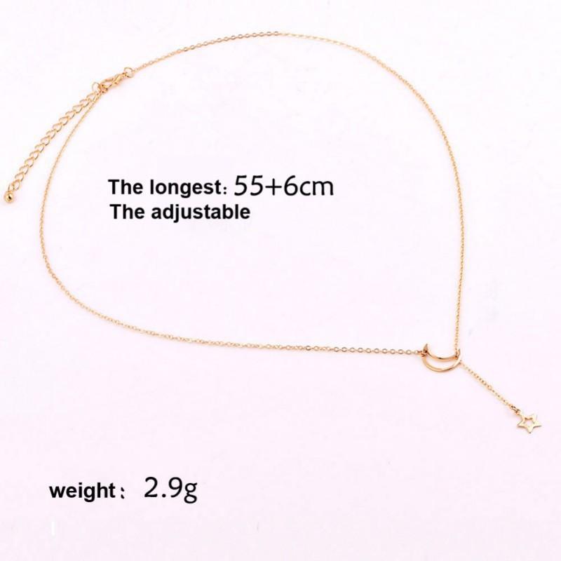 Dây chuyền mặt ngôi sao và mặt trăng thời trang cho nữ phukienshop