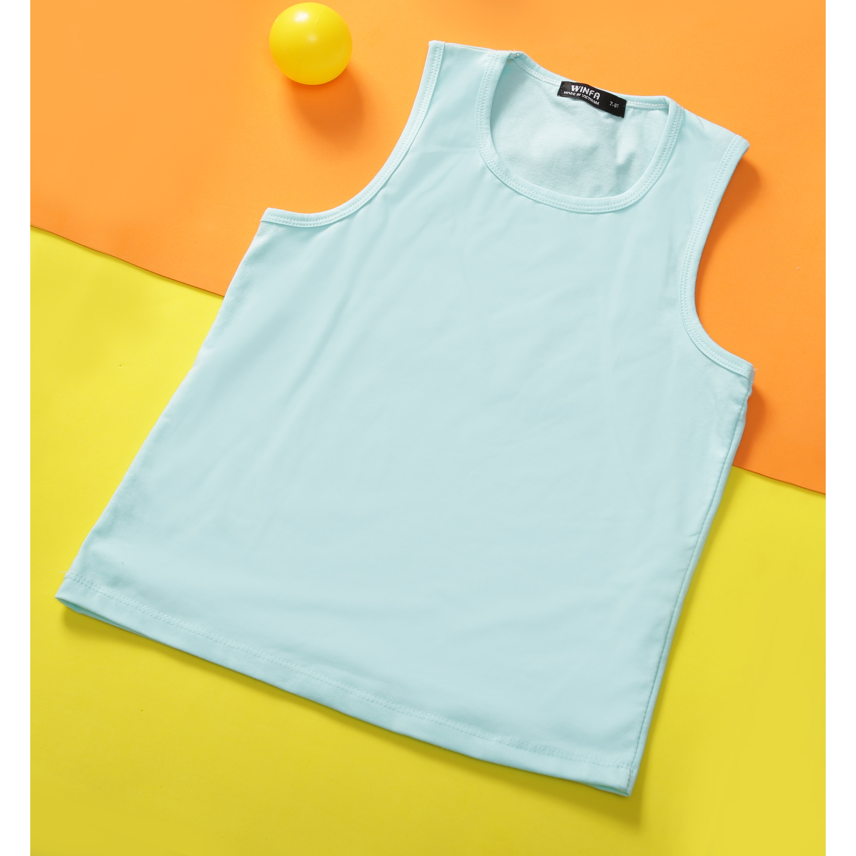 Combo 5 áo 3 lỗ trẻ em - cotton thiên nhiên