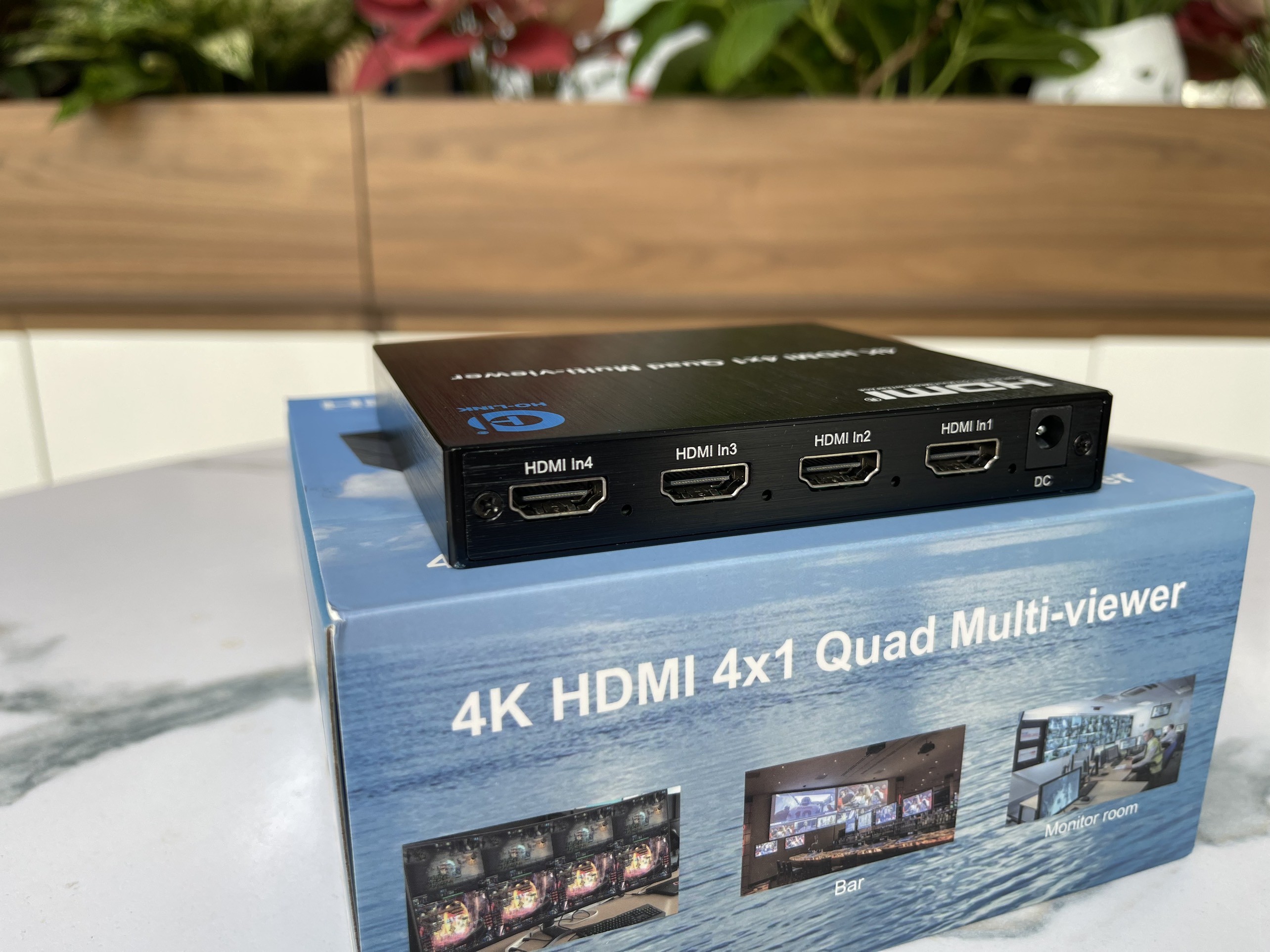 Bộ gộp HDMI 4 vào 1 ra 4K HO-LINK HL-7056A (4K) - Hàng Chính Hãng