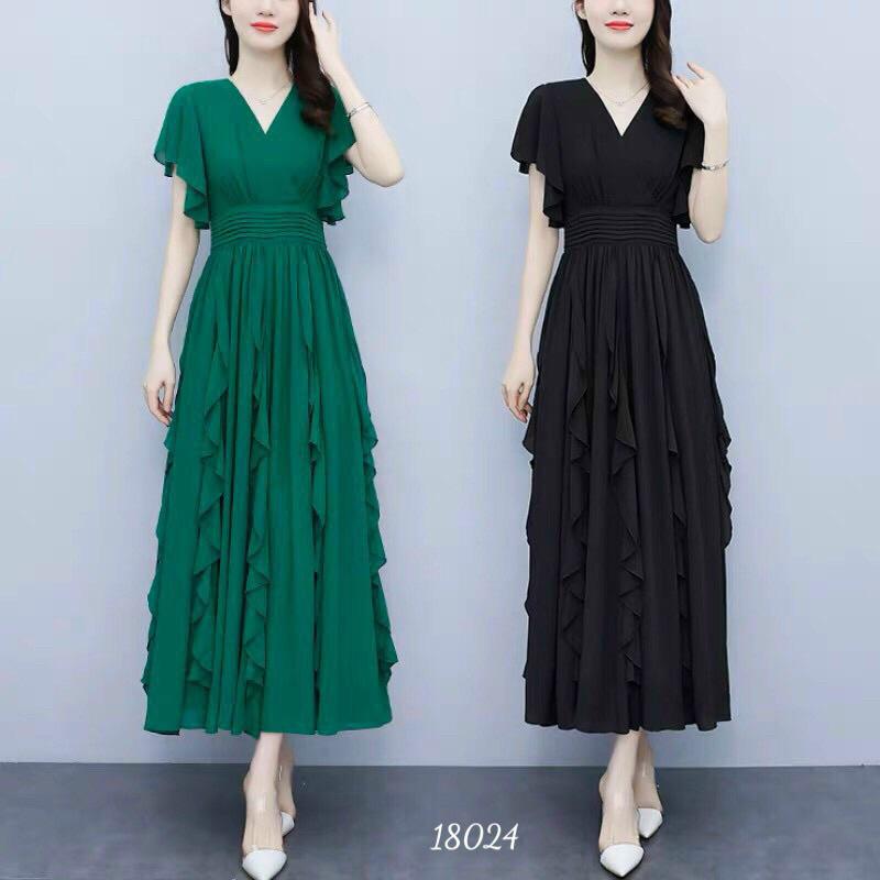 Đầm maxi voan chiffon