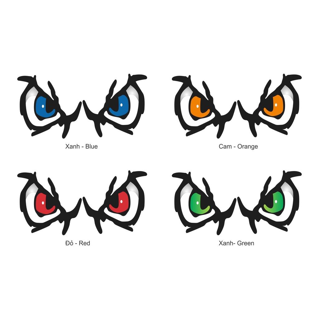 Tem ĐÔI MẮT xe tải,trang trí dán xe tải, nắp capo, gương chiếu hậu, độc lạ, decal ô tô chất lượng cao