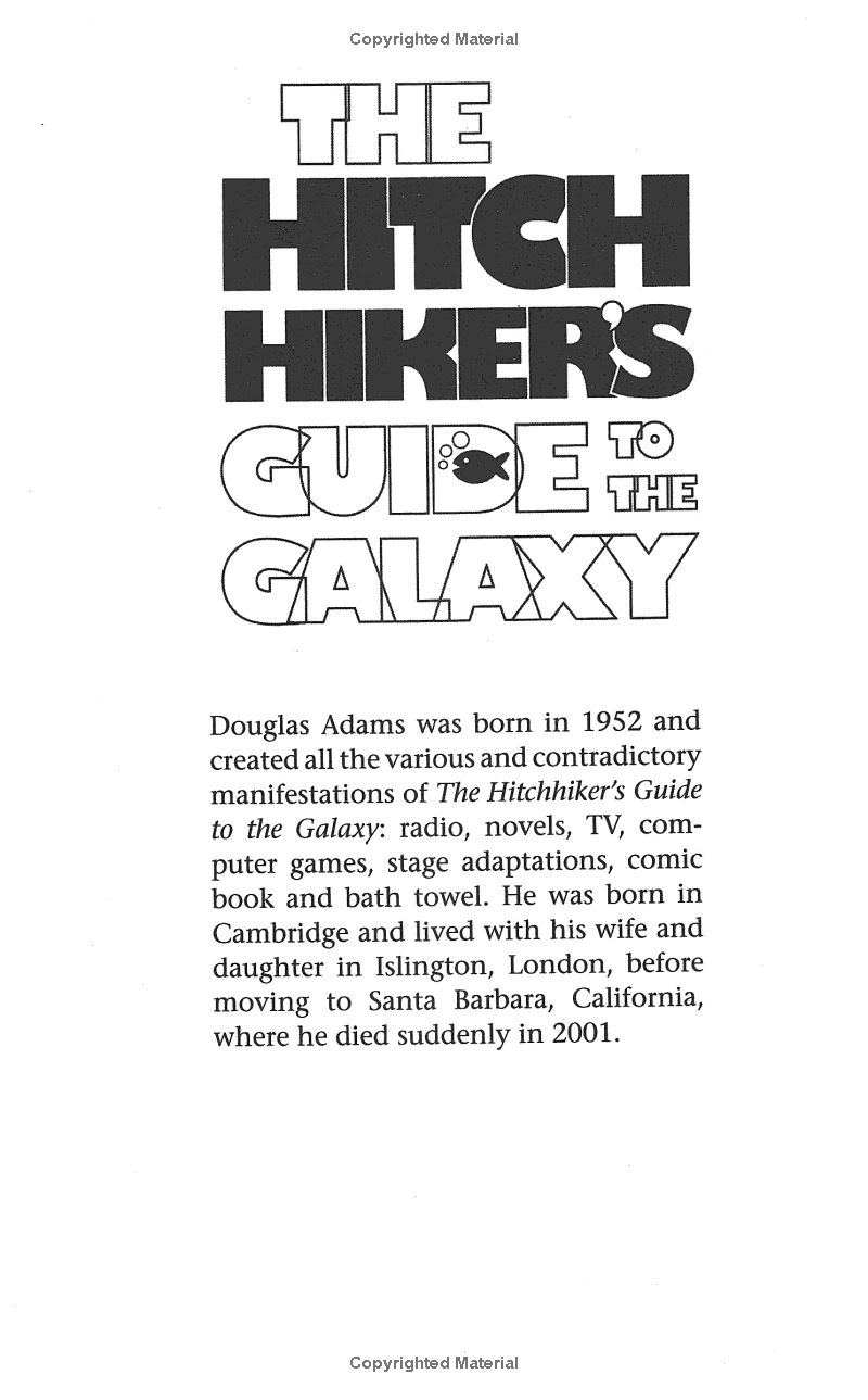 The Hitchhiker'S Guide To The Galaxy: 42nd Anniversary Edition