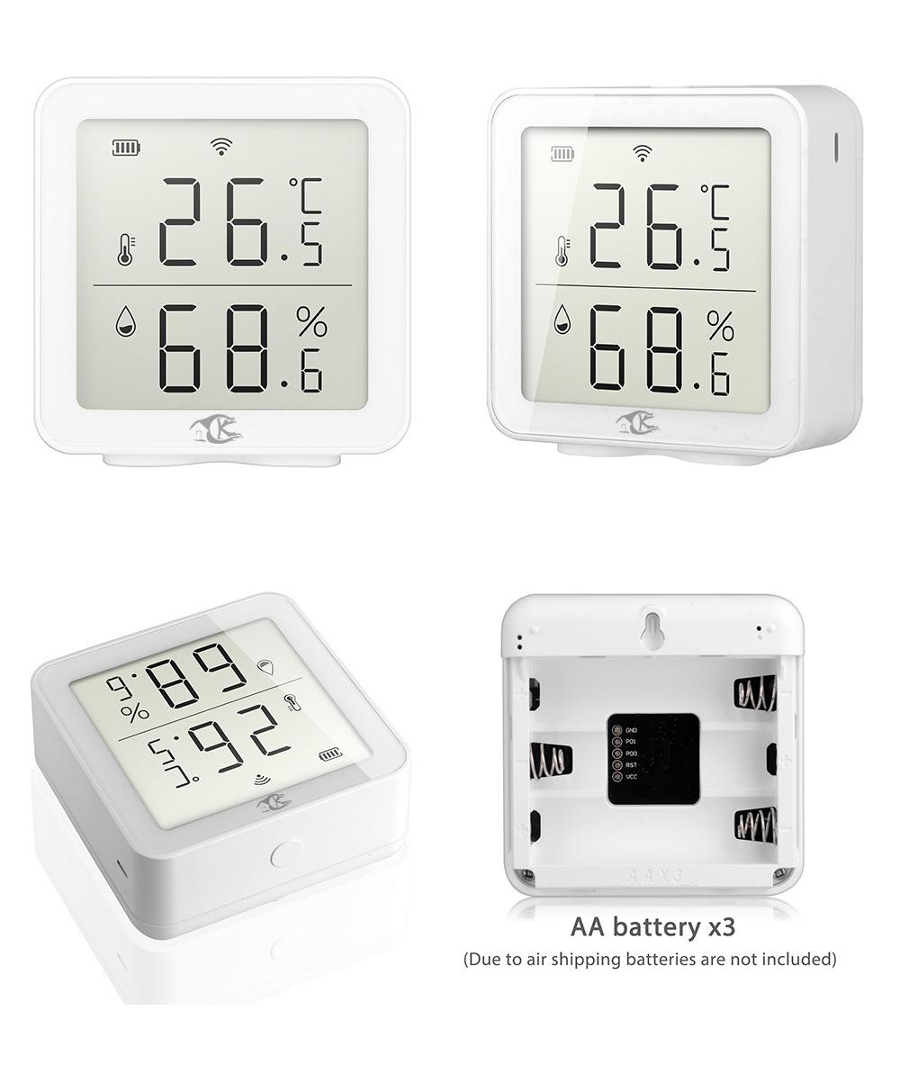 Nhiệt độ WiFi và cảm biến độ ẩm trong nhà Máy đo nhiệt kế trong nhà với màn hình hiển thị LCD cho nhà kính nhà tương thích