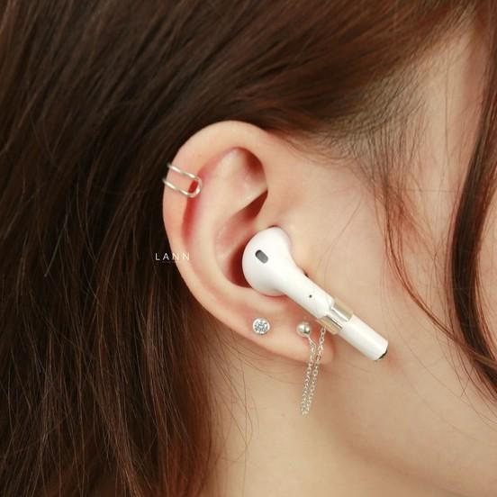 Khuyên kẹp vành hai vòng S925 LANN
