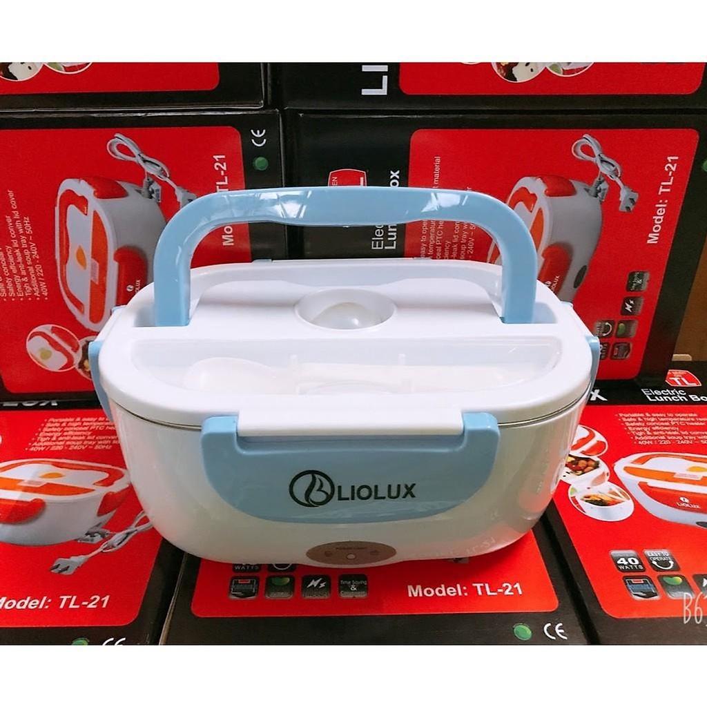 Hộp Cơm Cắm Điện Liolux Có Quai Xách Ruột INOX Dung Tích Lớn Chia Nhiều Ngăn Làm Hộp Cơm Văn Phòng Bền Và Thẩm Mỹ Cao