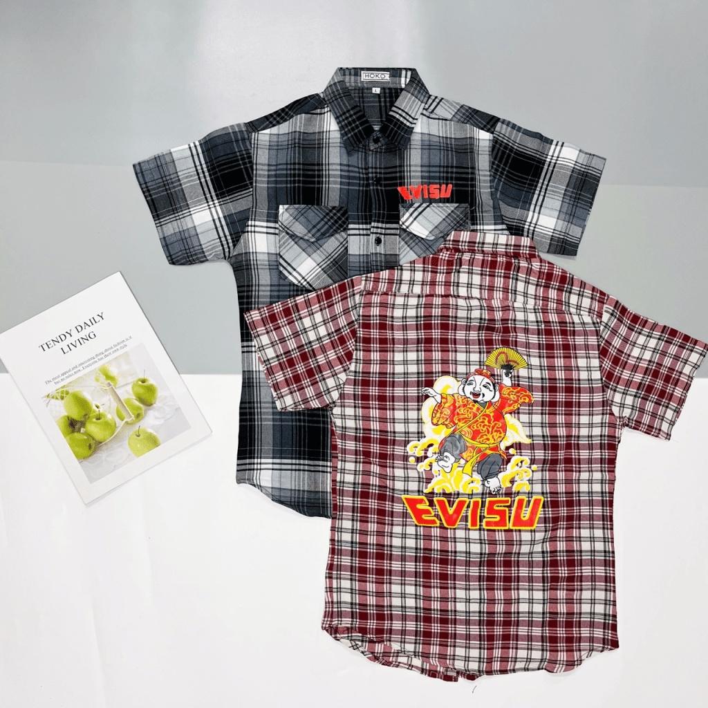 ÁO SƠ MI NAM CARO TAY NGẮN THỜI TRANG PHONG CÁCH HOTTREND DÀNH CHO CÁC ANH EM BẠN TRẺ THỜI TRANG NAM 1986