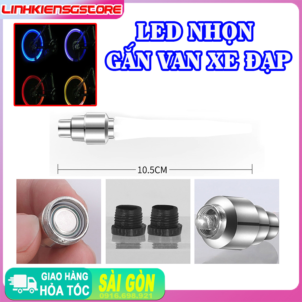 Đèn van xe đạp Led Nhọn, đèn cảnh báo xe đạp, đèn bánh xe, thiết bị đi xe đạp, xe đạp leo núi, đèn van