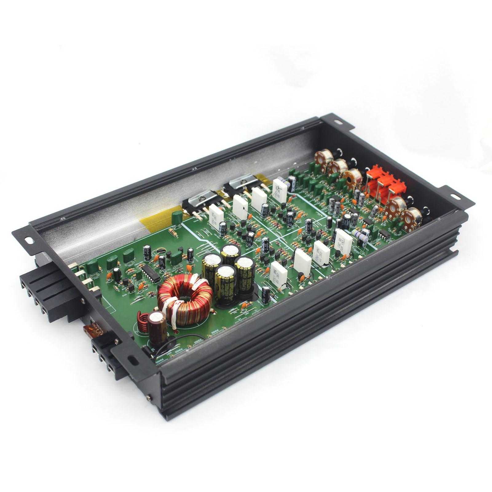 4-Channel Car Audio Amplifier 4600W High Power Amp 12.0V 4-Way Power Amplifier